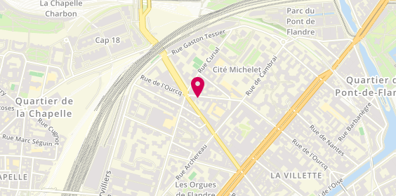 Plan de La Lucarne des Ecrivains, 115 Rue de l'Ourcq, 75019 Paris