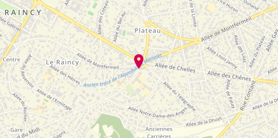 Plan de Librairie du Plateau, 82 Boulevard Midi, 93340 Le Raincy