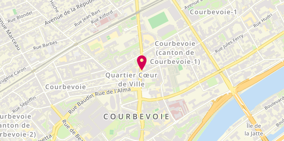 Plan de La Bouteille A l'Encre, 18 Rue de Colombes, 92400 Courbevoie