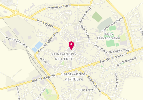 Plan de Rouge Papier, 37 Rue du Chanoine Boulogne, 27220 Saint-André-de-l'Eure