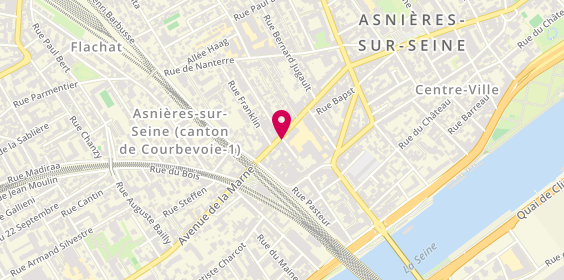 Plan de La Case A Bulles, 46 avenue de la Marne, 92600 Asnières-sur-Seine