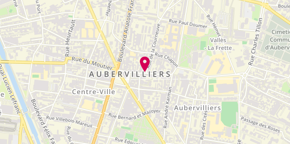 Plan de Les Mots Passants, 2 Rue du Moutier, 93300 Aubervilliers