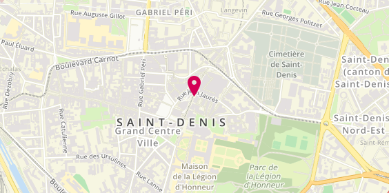 Plan de La P'Tite Denise, 14 place du Caquet, 93200 Saint-Denis