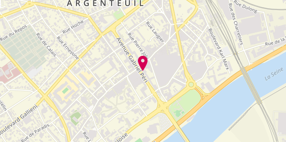 Plan de Rouge Papier, 28 avenue Gabriel Péri, 95100 Argenteuil