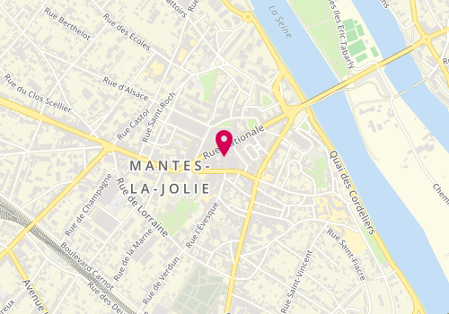 Plan de Majuscule, 4 Rue de Colmar, 78200 Mantes-la-Jolie