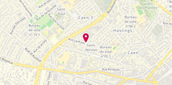Plan de Sdpc, 24 Rue Lanfranc, 14000 Caen