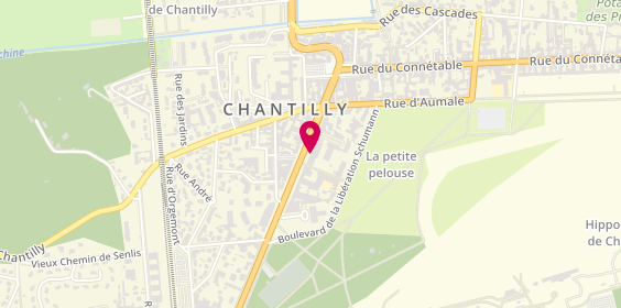 Plan de Librairie Entre les Lignes Chantilly, 13/15 Av. Du Maréchal Joffre, 60500 Chantilly