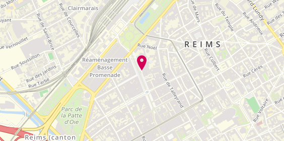 Plan de Librairie Guerlin Colbert, 70 Place Drouet d'Erlon, 51100 Reims