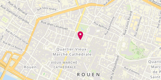 Plan de BRUNET Elisabeth, 70 Rue Ganterie, 76000 Rouen