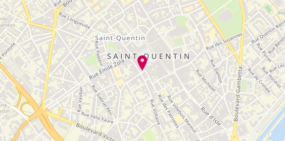 Plan de Au Bonheur des Âmes, 6 Rue des Canonniers, 02100 Saint-Quentin
