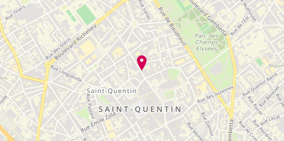 Plan de Librairie Rédic, 18 Rue Raspail, 02100 Saint-Quentin