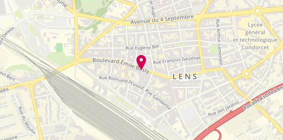 Plan de Furet du Nord Lens, 15 Boulevard Emile Basly, 62300 Lens