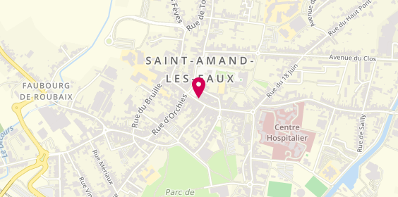 Plan de Majuscule, 5 Rue Thiers, 59230 Saint-Amand-les-Eaux