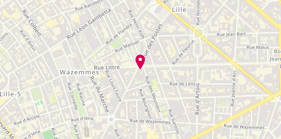 Plan de Librairie la Clé, 2 Rue Brûle Maison, 59000 Lille