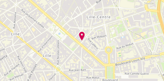 Plan de La Librairie-Boutique du Palais, 18 Rue Valmy, Bis, 59000 Lille