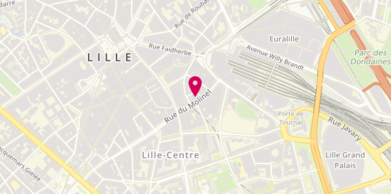Plan de Librairie Chretienne C.L.C, 40 Rue du Molinel, 59800 Lille