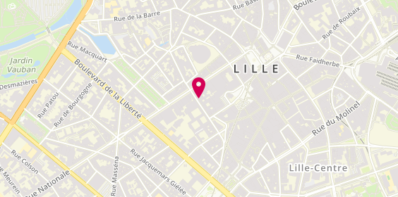 Plan de La Chouette Librairie, 72 Rue de l'Hôpital Militaire, 59000 Lille