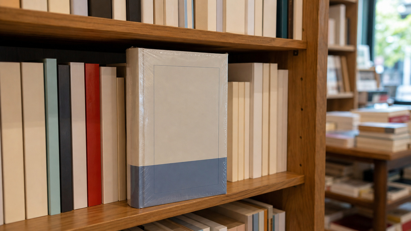 Livre neuf en rayon avec jaquette intacte et prix éditeur